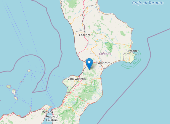 Calabria, terremoto in provincia di Vibo Valentia.