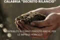 Calabria "Decreto Rilancio": contributi a fondo perduto per le imprese agricole