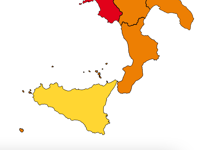 Calabria da oggi Zona Arancione, cosa cambia?