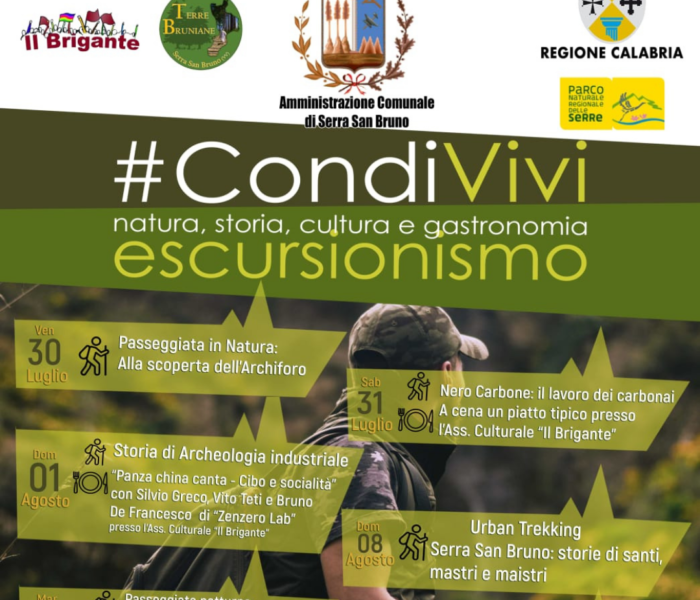 Parte il 30 Luglio a Serra San Bruno la prima edizione di #CondiVivi